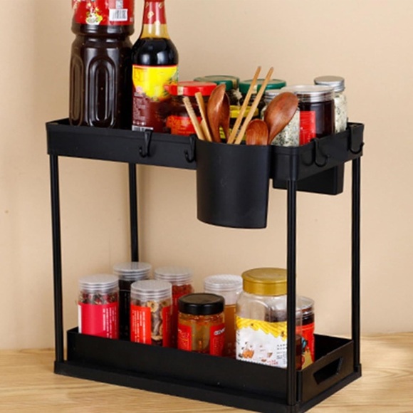 Pull-out Storage Rack Under-cabinet Bathroom Drawers  High-strength Anti-skid - Picture 4 of 4